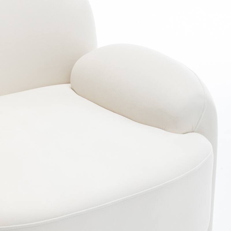 SEYNAR Modern Glam Velvet Thickened Seat Cushion Accent Chair