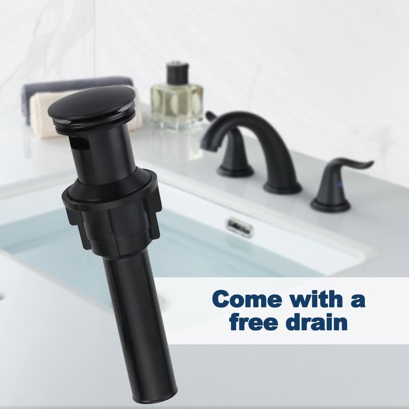 WOWOW Elegant Dual-Handle Bathroom Sink Faucet