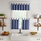 preview thumbnail 3 of 10, Tucker Solid Button Window Kitchen Curtain Valance