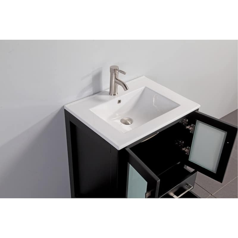 Vanity Art 84-Inch Double Sink Bathroom Vanity Set with Top and Free Mirrors - 84 X 18.1 X 35.8