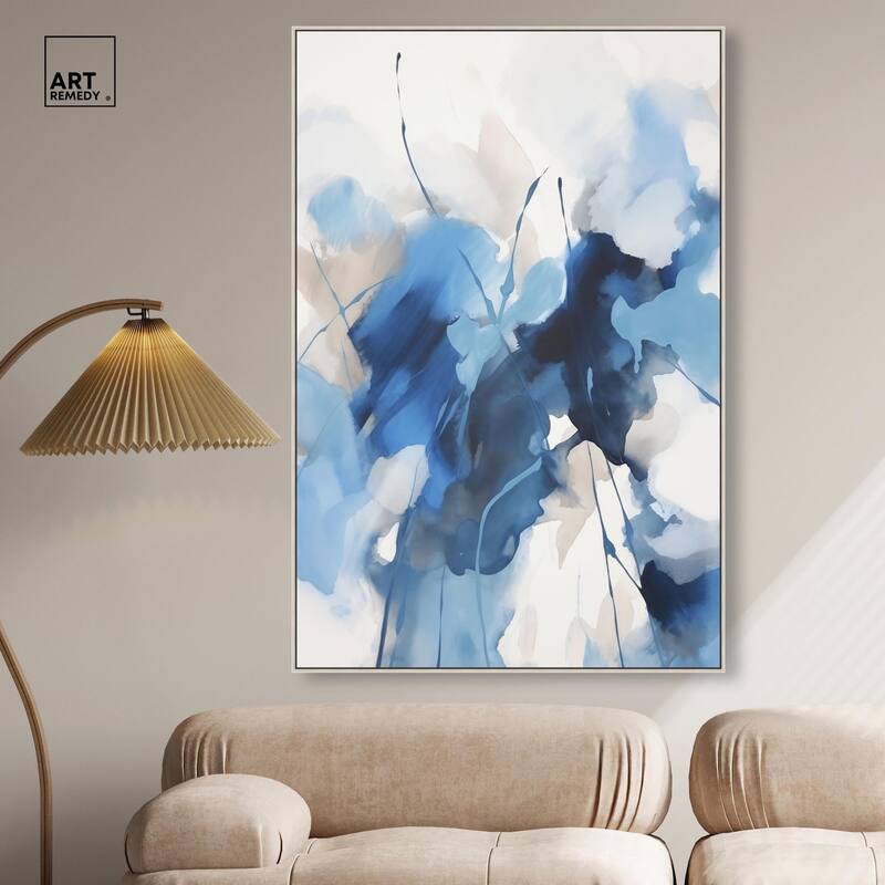 Fleur Bleue I Canvas by Art Remedy