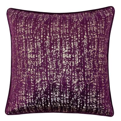 Purviance Contemporary Fabric Textured Feather Accent Pillows by Silver Orchid (Set of 2)