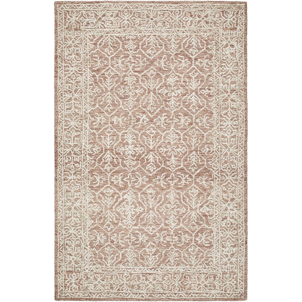 Livabliss Sicily Casual Solid Color Wool Area Rug
