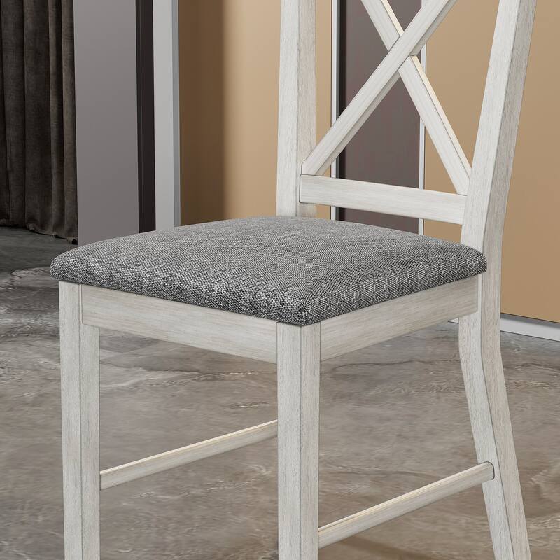 Javlergo Kitchen Table and Chairs for 4/6 Dining Room Table Set,Wood Elegant Kitchen Sets