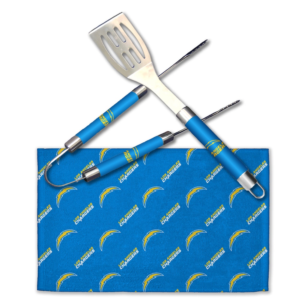 NFL LA Chargers 3 Piece BBQ Utensil Set - N/A