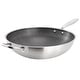 preview thumbnail 1 of 4, 14in Embossed Interior Stainless Steel Wok
