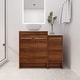 preview thumbnail 31 of 125, BNK 24/36/48/60 Inch Bathroom Vanity with Sink, Freestanding Bathroom Vanity with Soft Close Doors and Adjustable Shelf 36"x18" - BRE321