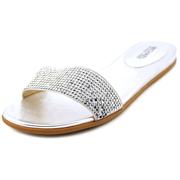 michael kors slides silver