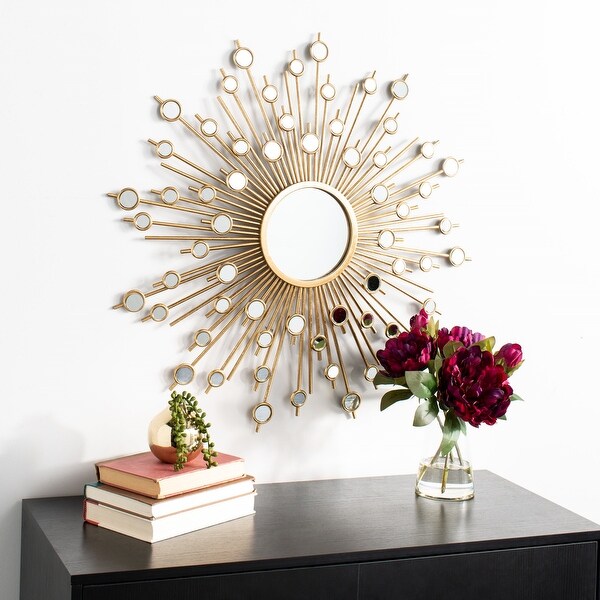 Safavieh 29" Nicolette Sunburst Mirror - Gold - 28.8" x 2" x 28.8"