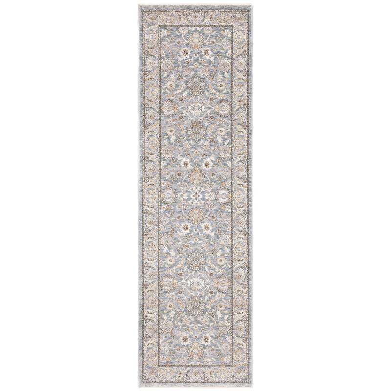 Style Haven Marley Distressed Vintage Fringed Area Rug - 2' 3" x 7' 6" - Blue/ Ivory - Runner