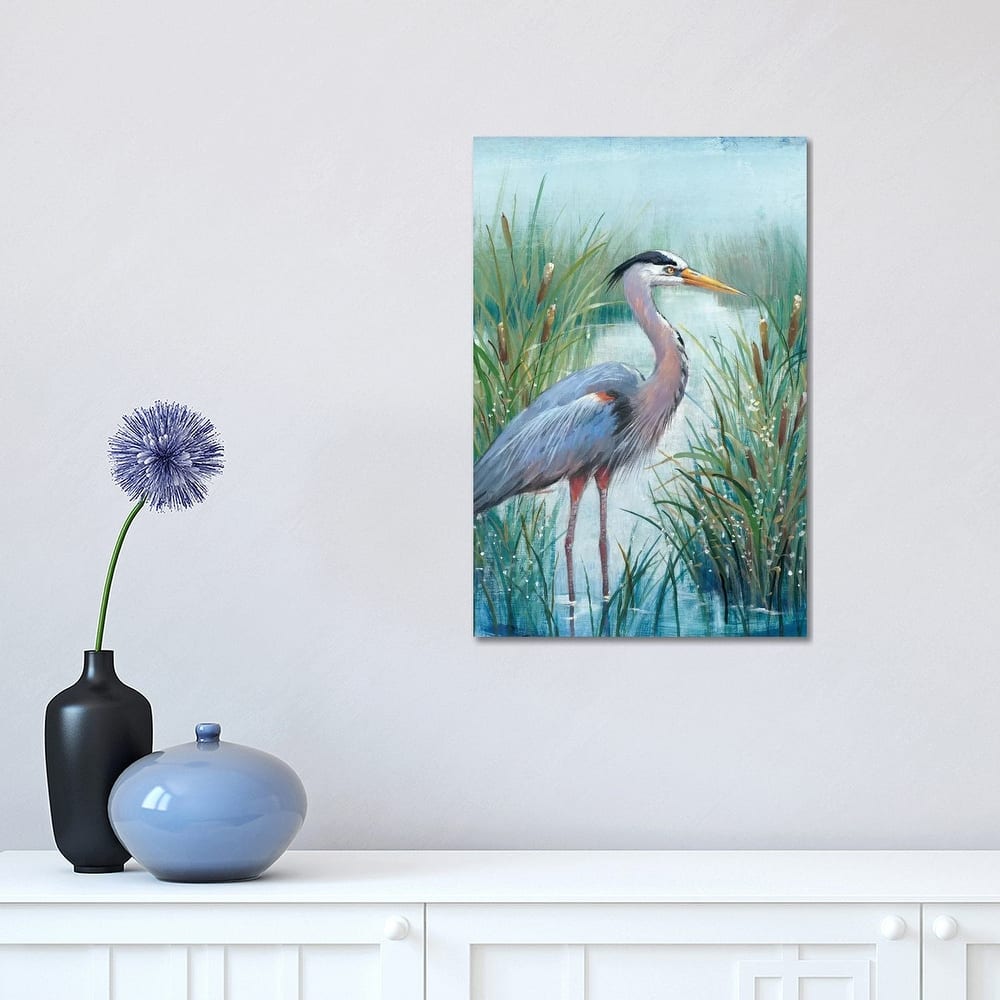 iCanvas "Marsh Heron I" by Tim OToole Canvas Print