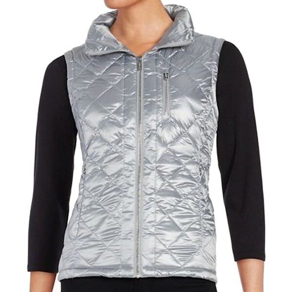 calvin klein silver vest