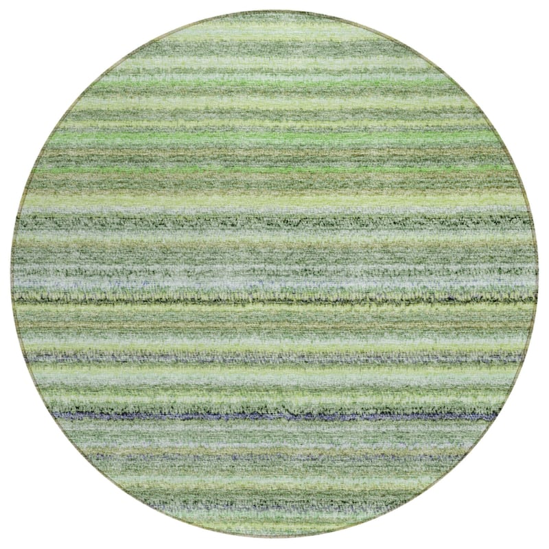 HomeRoots Striped Transitional Rectangle Outdoor Rug