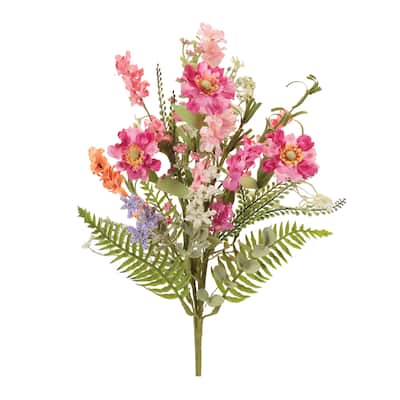 Mixed Daisy Floral Bush (Set of 2)