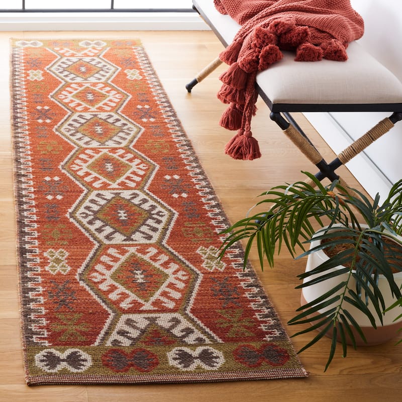 SAFAVIEH Handmade Kilim Melike Tribal Southwestern Wool Rug