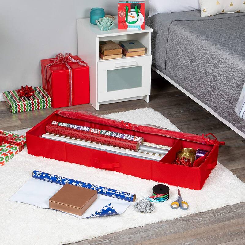 Hold N' Storage - Wrapping Paper Storage Container. Fits up to 27 Rolls 1.37" Diam.