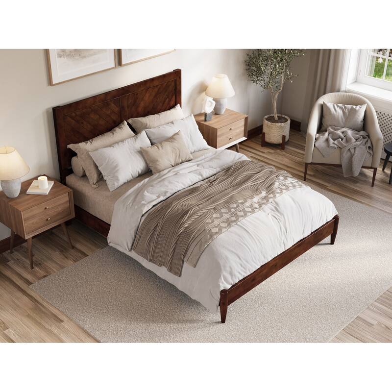 Berkshire Solid Wood Low Profile Platform Bed