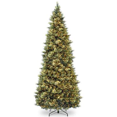 12 ft. Carolina Pine Slim Tree with Clear Lights