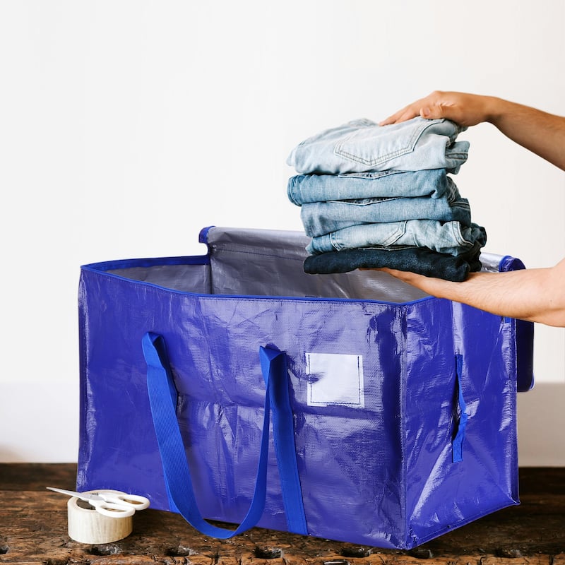 2 Pcs Extra Large Moving Bags with Handles and Zipper