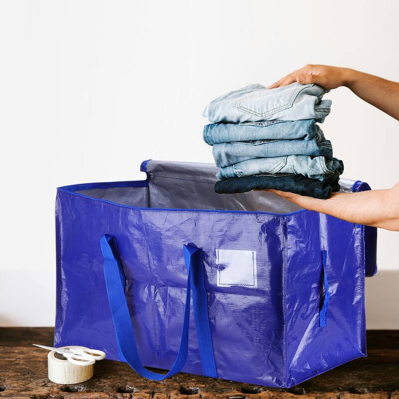 6 Pcs Extra Large Moving Bags with Handles and Zipper