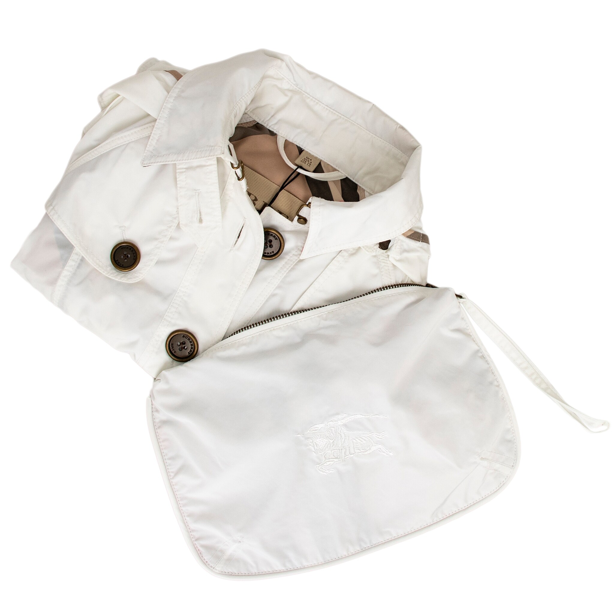 Burberry Fordleigh Nylon Hooded Jacket - 6 - Bed Bath & Beyond 