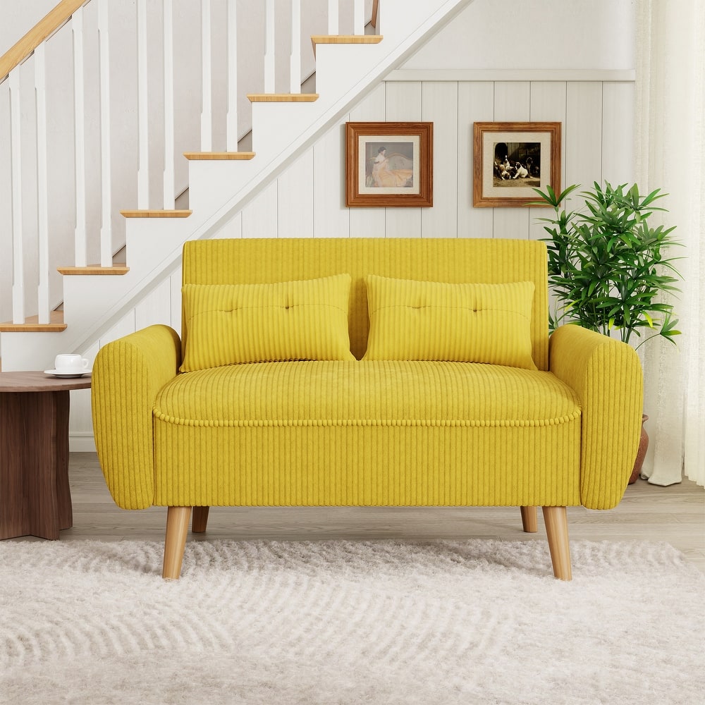 Futzca 48.4" Loveseat Sofa with Pillows