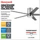 preview thumbnail 18 of 41, 52" Honeywell Graceshire Contemporary Ceiling Fan with Color Changing LED Light, Remote Control, Flush Mount, Dual Finish Blades