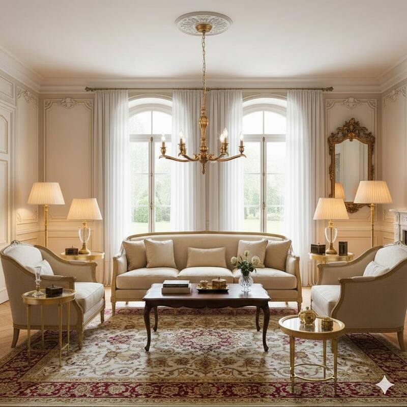 The Provence 6-Light Chandelier in Antique Brass - Antiquity Brass