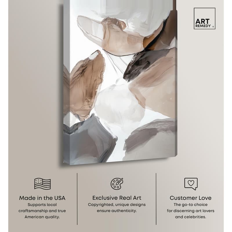 Sedimentary Hues I Canvas by Art Remedy, Gallery Wrapped