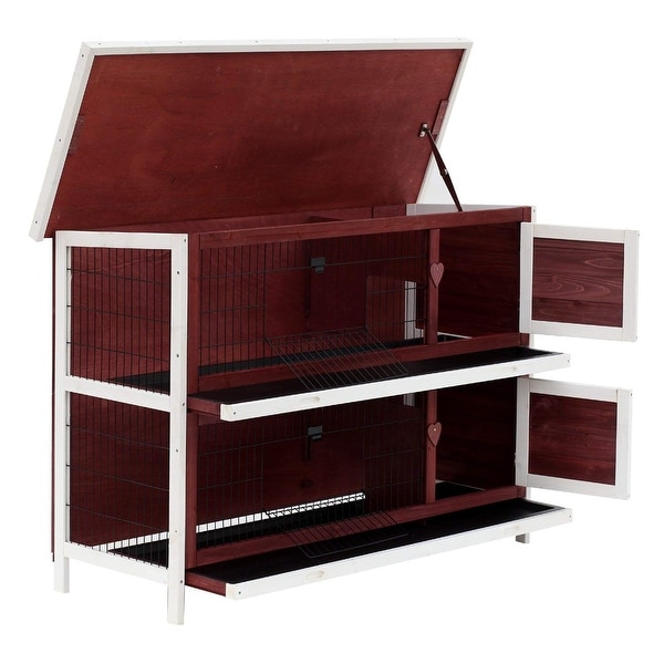 two tier rabbit hutch