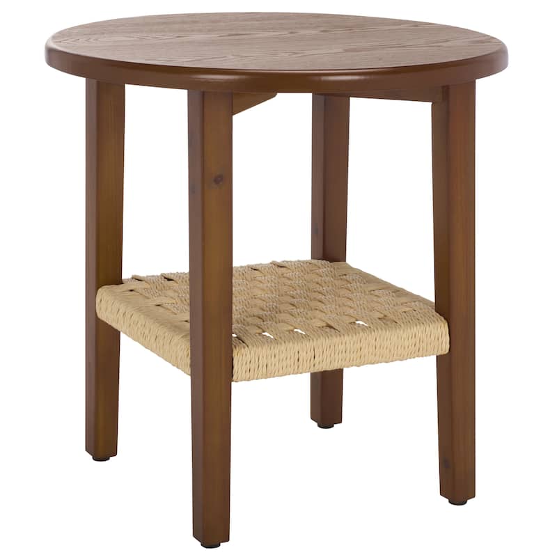 SAFAVIEH Home Rakoma 1 Shelf End Table - 19"W x 19"D x 19"H