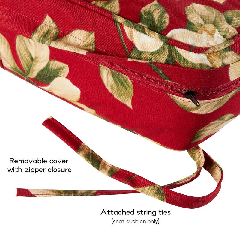 Outdoor 2-Piece Reversible Deep Seat Cushion Set (Cushions Only)
