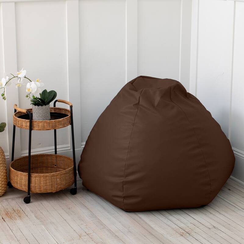 Atrium Collection Pazi Pod - Designer Foam Bean Bag Chair for Home Theaters, Offices, Schools & Reception - Faux Leather