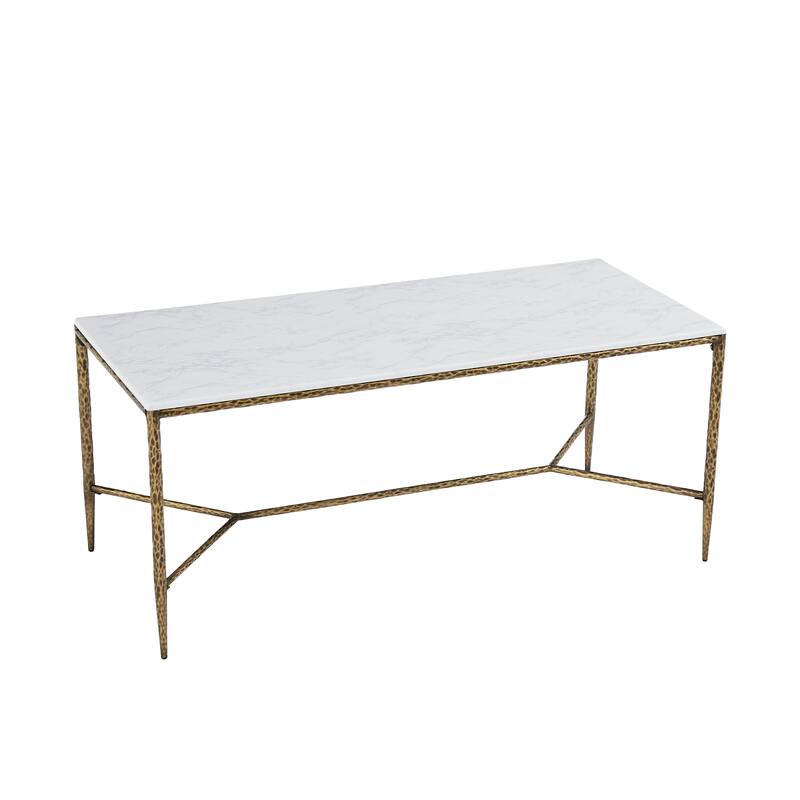 Christopher Knight Home - 7-Piece Industrial Metal Top Dining Set with Upholstered Chairs