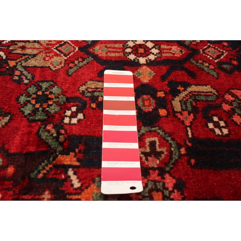ECARPETGALLERY Hand-knotted Andelz Red Wool Rug - 3'5 x 9'6