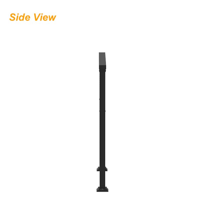 Wrought Iron Stair Handrail WeatherResistant Railing Home Garden Porch