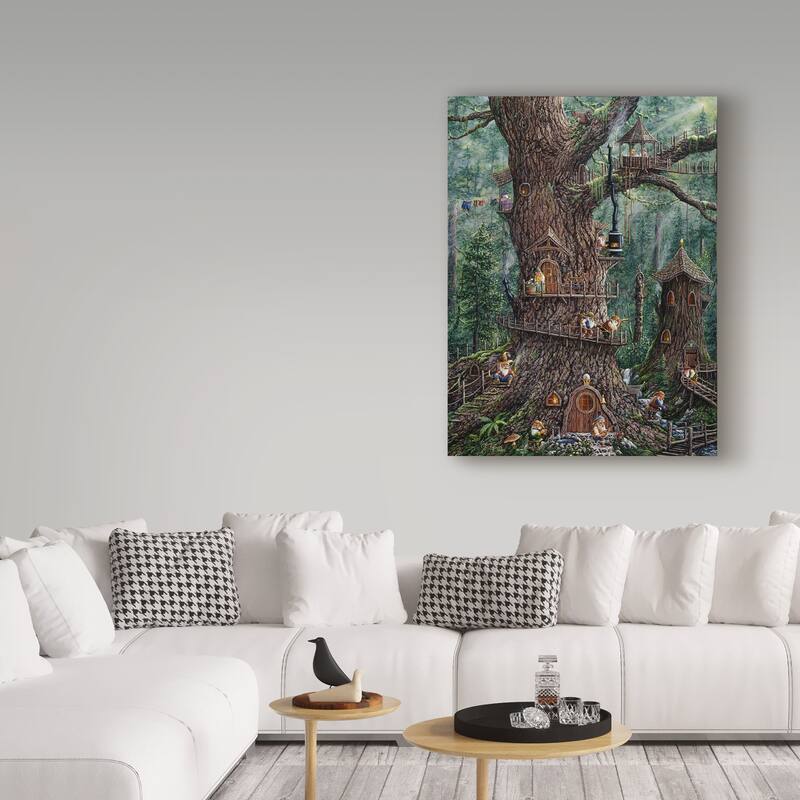 Jeff Tift 'Gnomes Sweet Home' Canvas Art