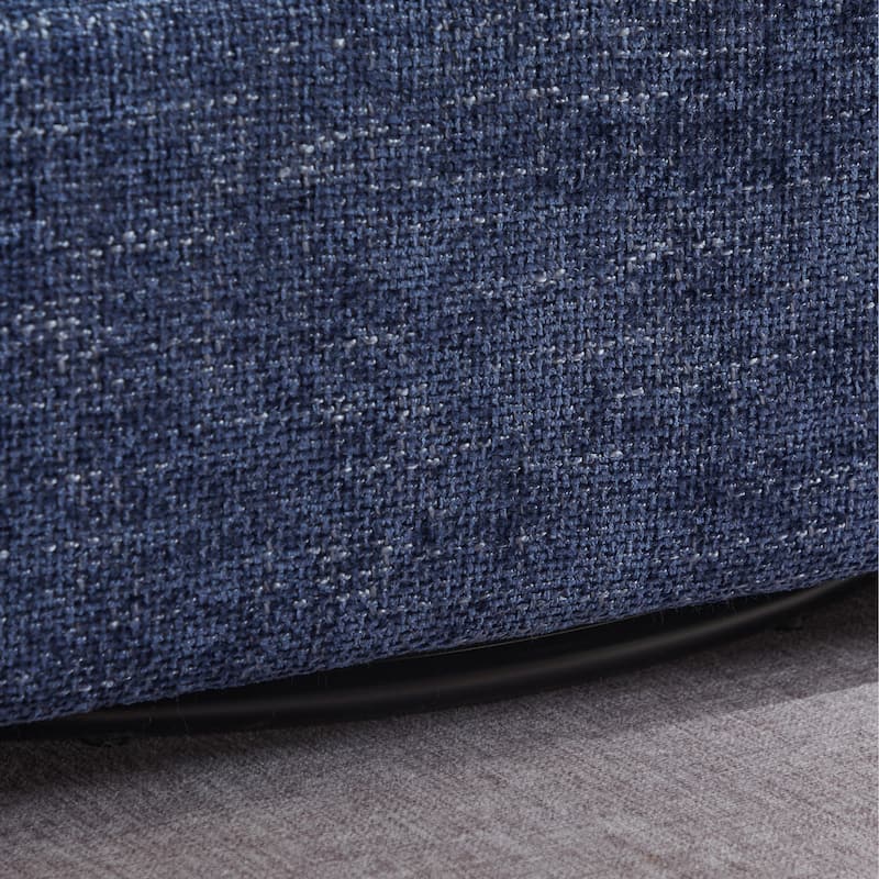 40.6" W Upholstered Swivel Accent Sofa Chair With Pillows