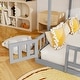 preview thumbnail 13 of 17, Twin Over Full Bunk Bed with Slide,Storage Staircase and Safety Guardrails