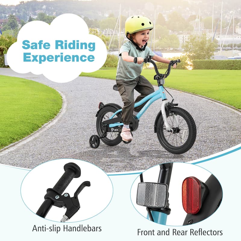 Costway 12"/14"/16"/18" Kids Bike for 3-4 Years Old Boys & Girls with