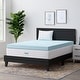 preview thumbnail 8 of 11, Lucid 4-Inch Memory Foam Topper with Cooling Gel and Aloe