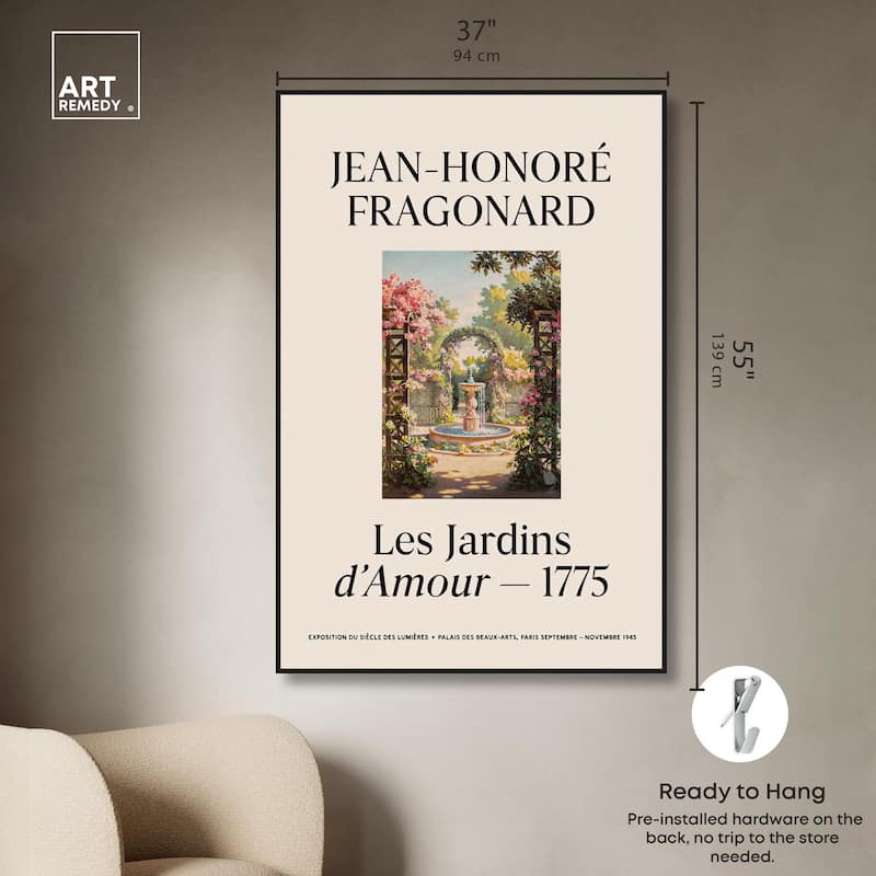 Romantic Gardens Canvas by Art Remedy