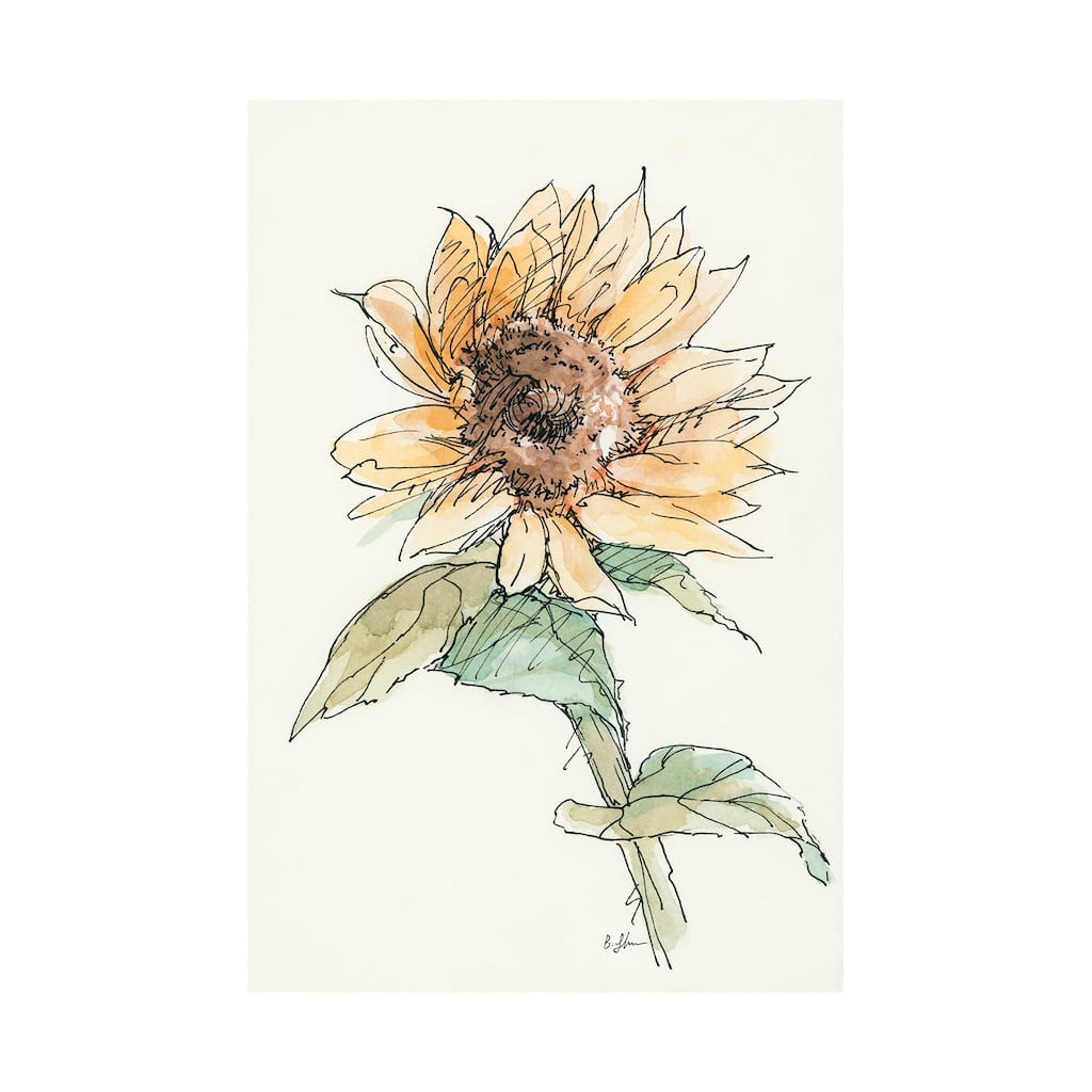 Sunflower I (30 x 45) Canvas Art Print