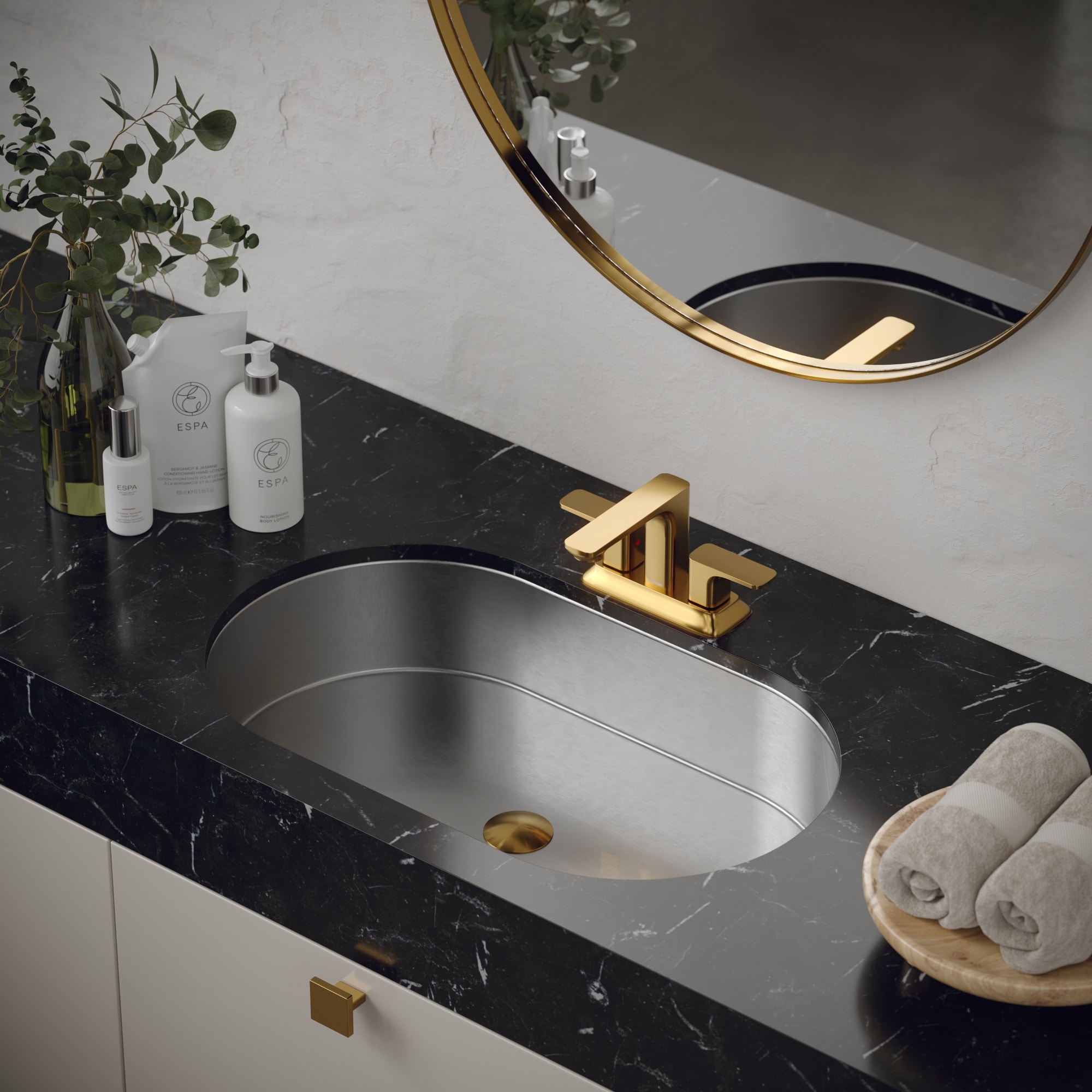Karran Cinox Stainless Steel Oval Undermount Sink