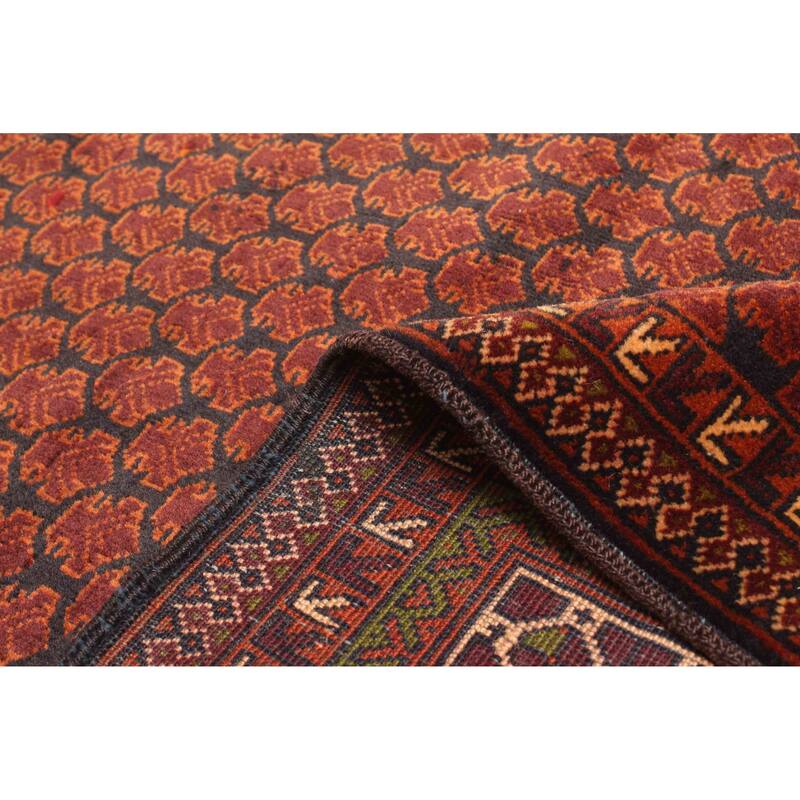 ECARPETGALLERY Hand-knotted Teimani Dark Navy Wool Rug - 2'11 x 4'3