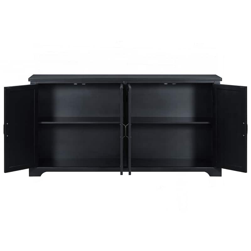 Charming Wooden Sideboard with Ample Storage and Sturdy Construction