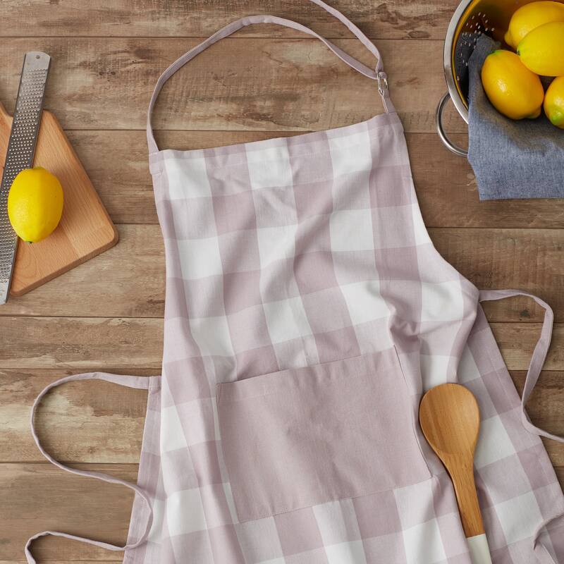 DII Antique Green Buffalo Check Chef Apron