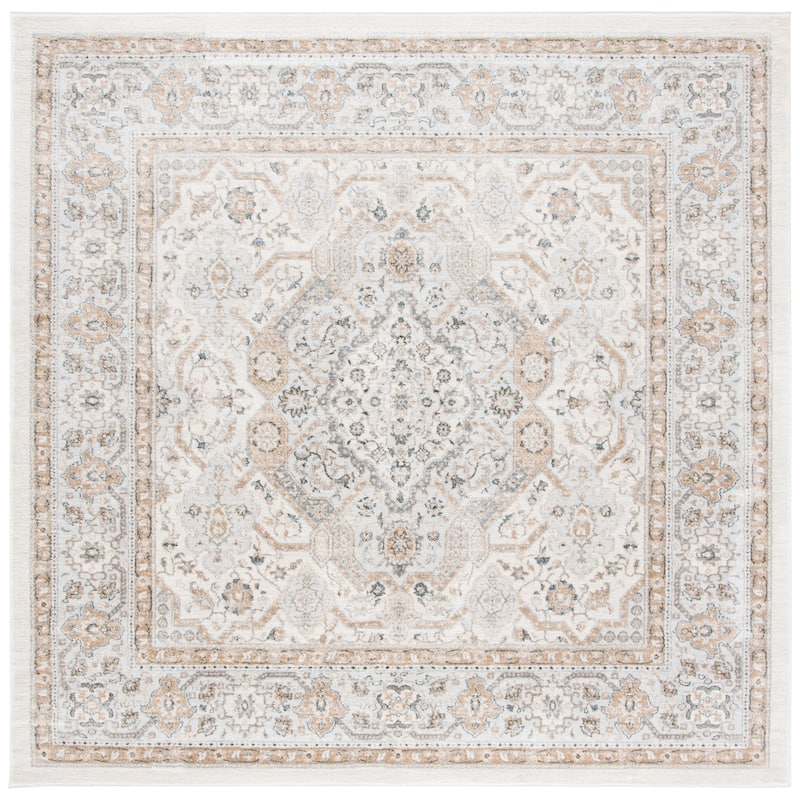 SAFAVIEH Isabella Minola Traditional Oriental Rug - 4' - Cream/Beige - Square