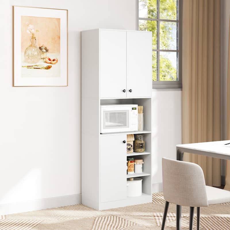 Costway Kitchen Pantry Storage Cabinet 65.5" Tall Modern Hutch Cabinet - See Details