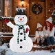 preview thumbnail 2 of 12, 5ft Outdoor Lighted Pop-Up Snowman, Large Outdoor Christmas Decorations w/ 200 LED Lights, Hat, Scarf, Multicolored Lights Green